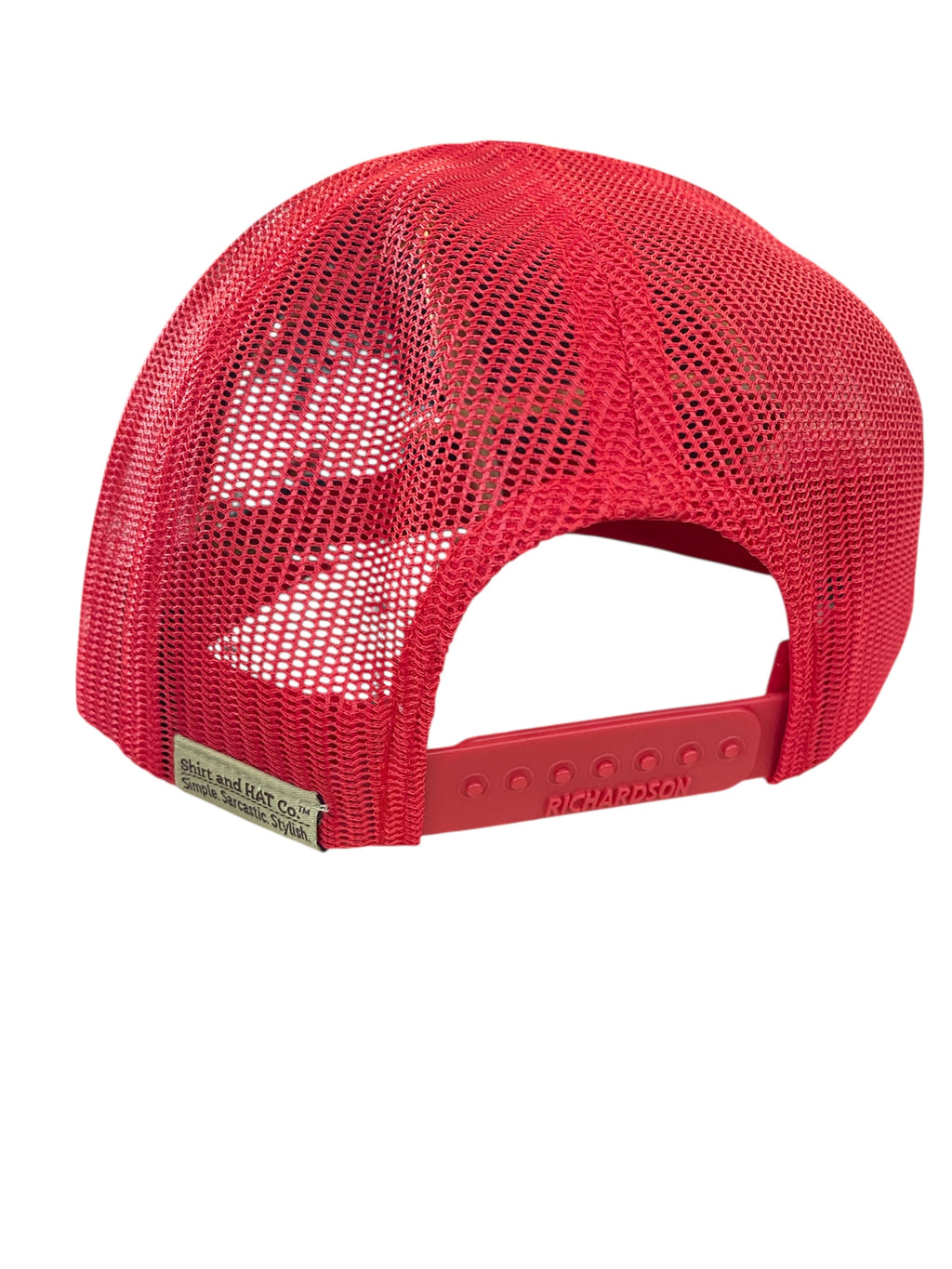 Woven Patch Athens Kirby Town Hat in gray/red mesh