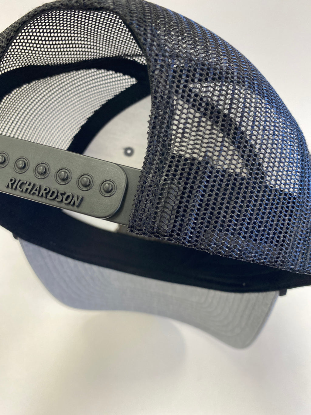 Leather Patch WTK Trucker Hat in black rope