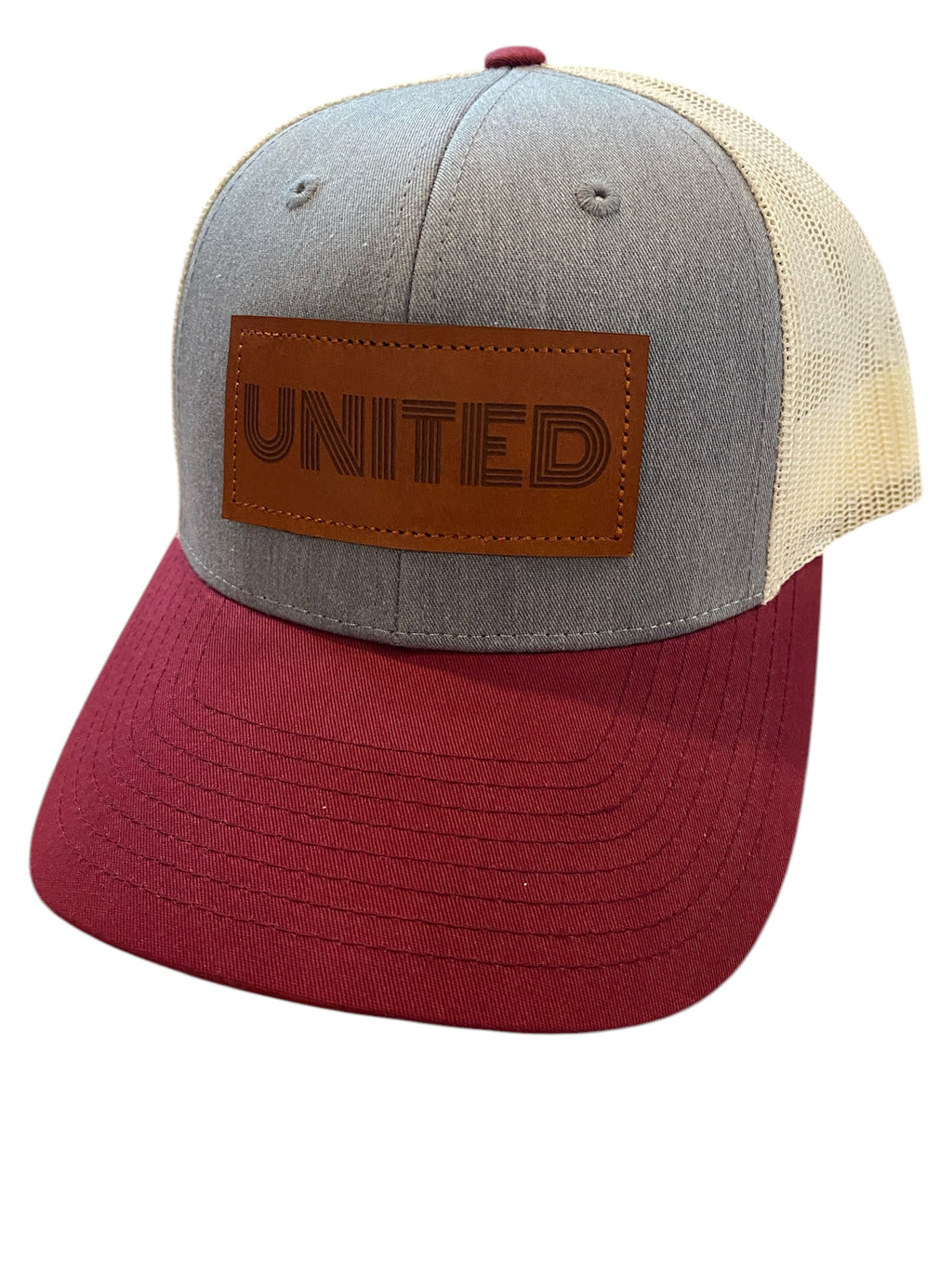 Low Profile Leather Patch UNITED Trucker Hat