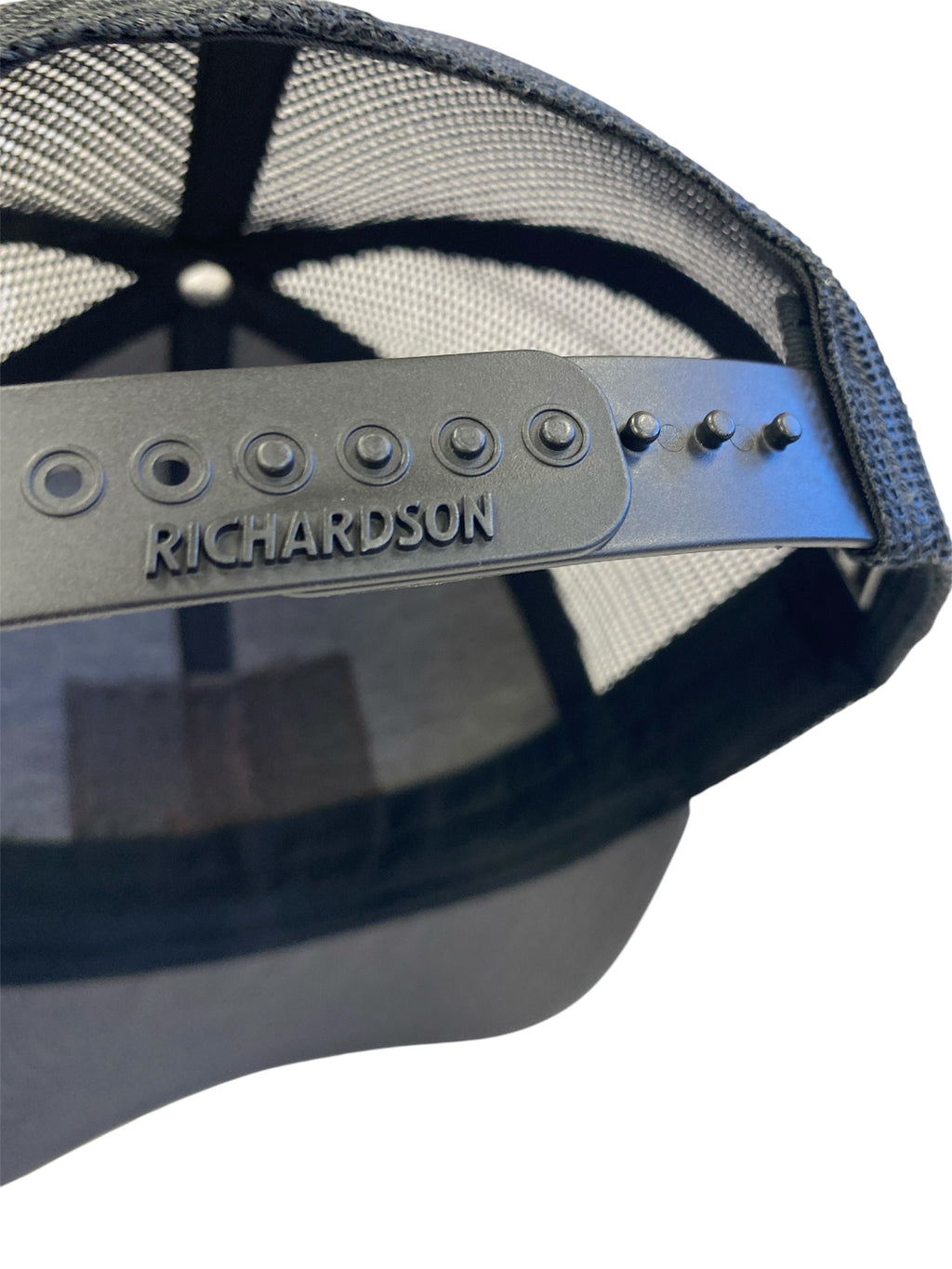 Leather Patch BEEF Trucker Hat in charcoal/black